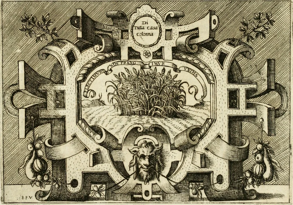 An illustration from Di Battista Pittoni pittore vicentino Imprese di diversi prencipi, dvchi, signori, e d'altri personaggi et hvomini letterati et illvstri : con alcune stanze del Dolce che dichiarano i motti di esse imprese, 1562, leaf 66