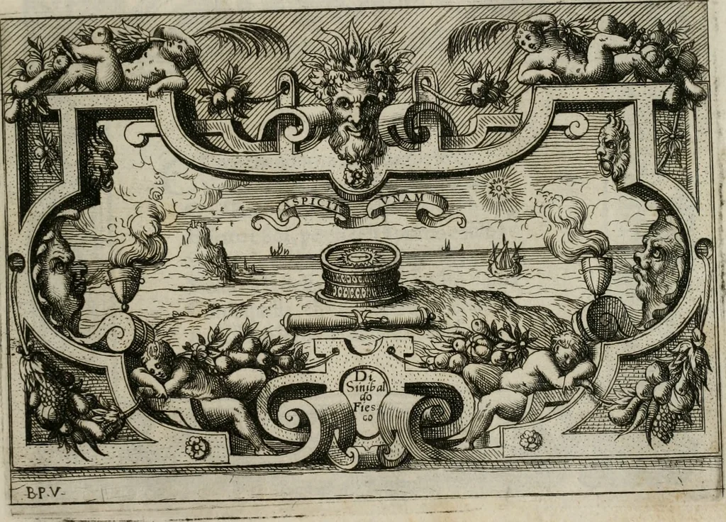An illustration from Di Battista Pittoni pittore vicentino Imprese di diuersi prencipi, duchi, signori, e d’altri personaggi et huomini letterati et illustri : con alcune stanze del Dolce che dichiarano i motti di esse imprese., 1562, leaf 116