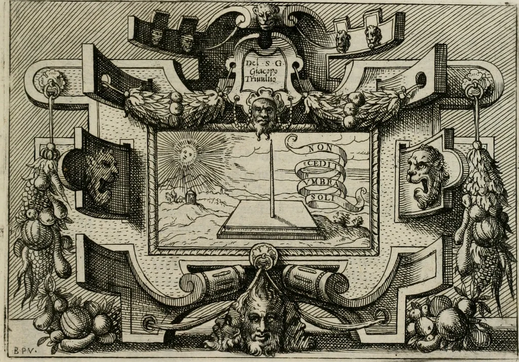 An illustration from Di Battista Pittoni pittore vicentino Imprese di diuersi prencipi, duchi, signori, e d’altri personaggi et huomini letterati et illustri : con alcune stanze del Dolce che dichiarano i motti di esse imprese., 1562, leaf 132
