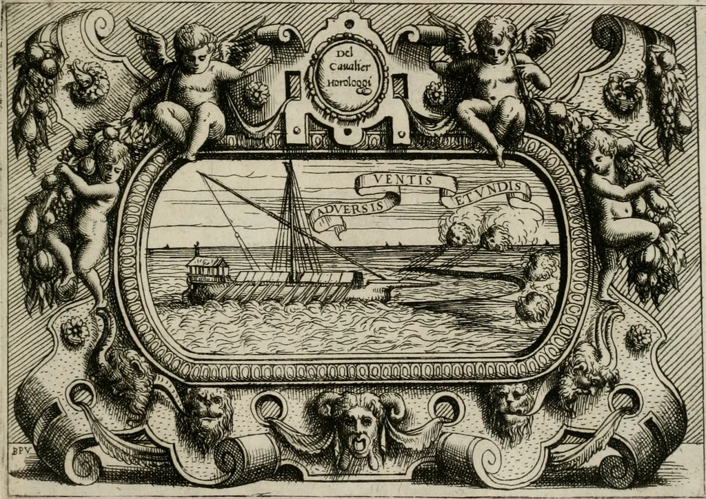An illustration from Di Battista Pittoni pittore vicentino Imprese di diuersi prencipi, duchi, signori, e d’altri personaggi et huomini letterati et illustri : con alcune stanze del Dolce che dichiarano i motti di esse imprese., 1562, leaf 160
