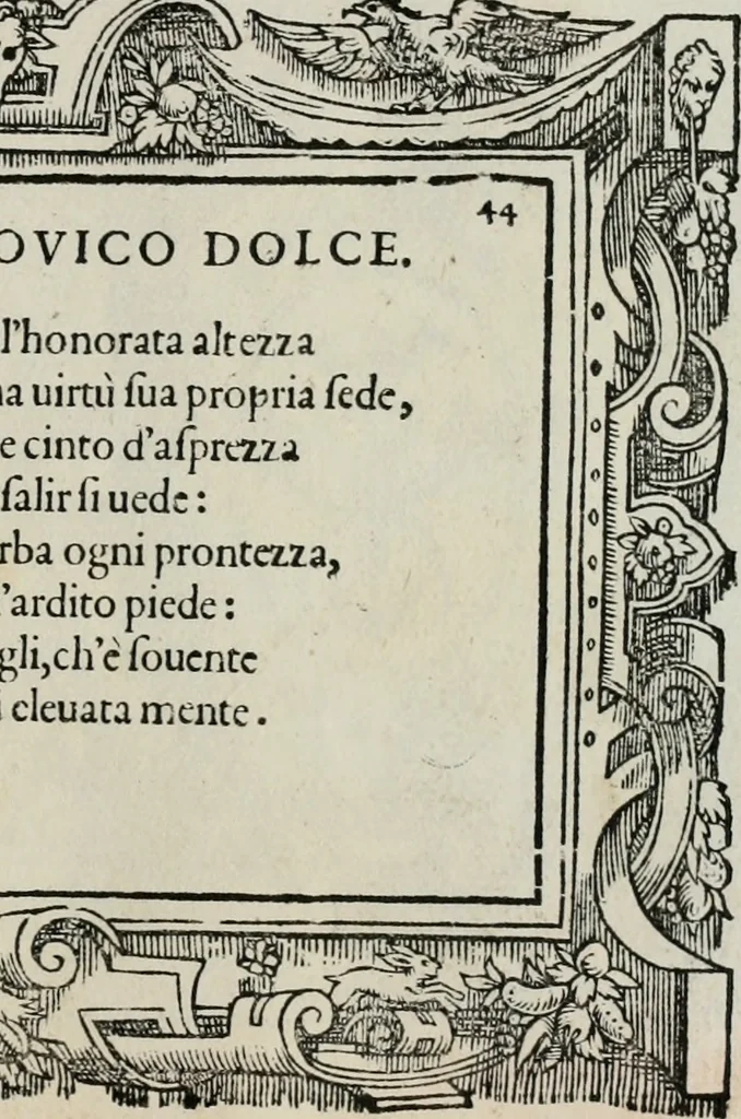 An illustration from Di Battista Pittoni pittore vicentino Imprese di diuersi prencipi, duchi, signori, e d’altri personaggi et huomini letterati et illustri : con alcune stanze del Dolce che dichiarano i motti di esse imprese., 1562, leaf 182
