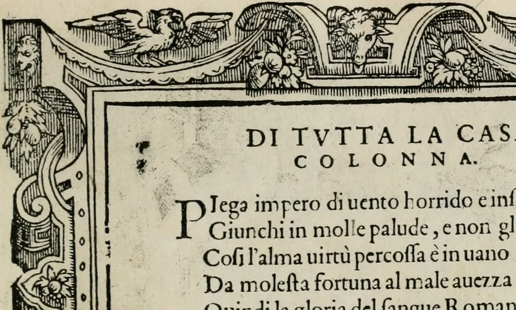 An illustration from Di Battista Pittoni pittore vicentino Imprese di diuersi prencipi, duchi, signori, e d’altri personaggi et huomini letterati et illustri : con alcune stanze del Dolce che dichiarano i motti di esse imprese., 1562, leaf 70