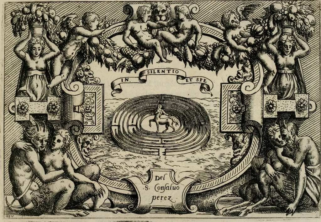 An illustration from Di Battista Pittoni pittore vicentino Imprese di diuersi prencipi, duchi, signori, e d’altri personaggi et huomini letterati et illustri : con alcune stanze del Dolce che dichiarano i motti di esse imprese., 1562, leaf 88