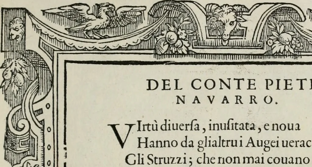 An illustration from Di Battista Pittoni pittore vicentino Imprese di diuersi prencipi, duchi, signori, e d’altri personaggi et huomini letterati et illustri : con alcune stanze del Dolce che dichiarano i motti di esse imprese., 1562, leaf 98