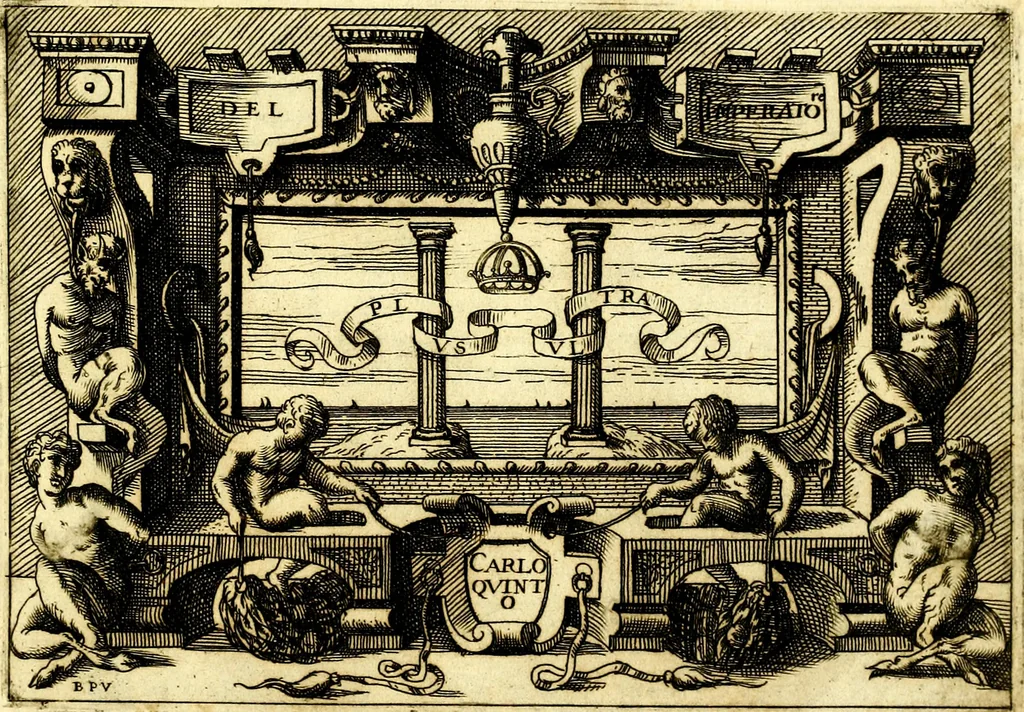 An illustration from Di Battista Pittoni pittore vicentino ano. M.D.LXVIII Impresse di diversi prencipi, dvchi, signori, e d'altri personaggi et hvomini letterati et illvstri. Con priuillegio di Venetia per anni XV. Con alcune stanze del Dolce che dichiarano i motti di esse imprese, 1562, leaf 20
