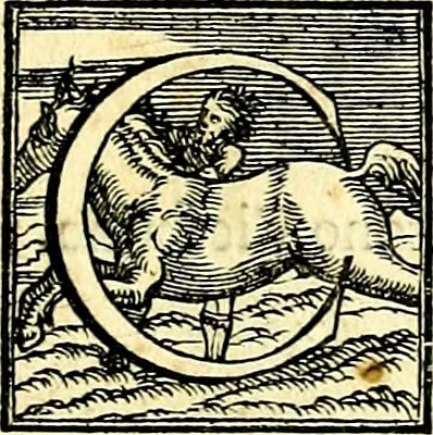 An illustration from Di Battista Pittoni pittore vicentino ano. M.D.LXVIII Impresse di diversi prencipi, dvchi, signori, e d'altri personaggi et hvomini letterati et illvstri. Con priuillegio di Venetia per anni XV. Con alcune stanze del Dolce che dichiarano i motti di esse imprese, 1562, leaf 4