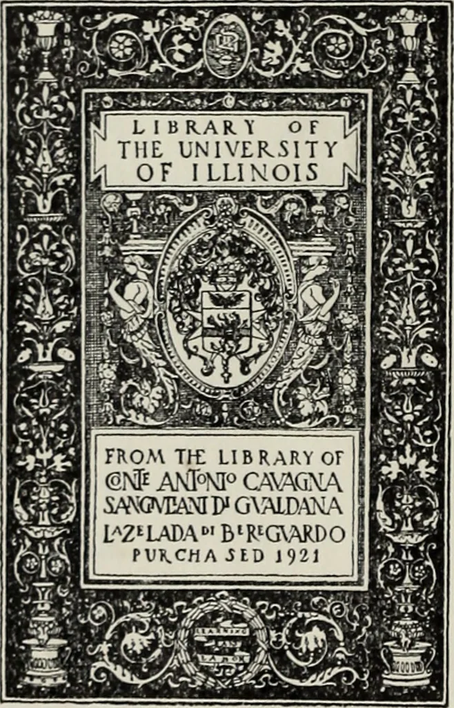 An illustration from Di Camillo e Siro da Correggio e della loro zecca : memorie storico-numismatiche, 1870, leaf 1