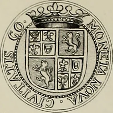 An illustration from Di Camillo e Siro da Correggio e della loro zecca : memorie storico-numismatiche, 1870, leaf 111