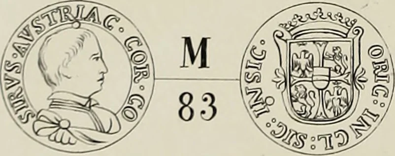 An illustration from Di Camillo e Siro da Correggio e della loro zecca : memorie storico-numismatiche, 1870, leaf 111