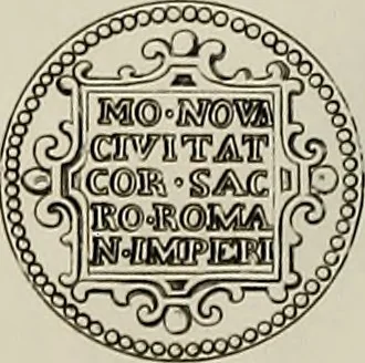 An illustration from Di Camillo e Siro da Correggio e della loro zecca : memorie storico-numismatiche, 1870, leaf 65