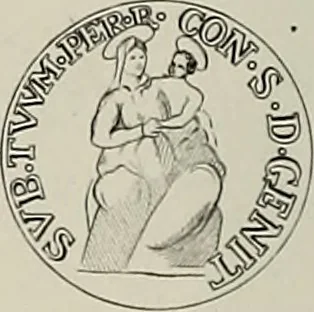 An illustration from Di Camillo e Siro da Correggio e della loro zecca : memorie storico-numismatiche, 1870, leaf 99