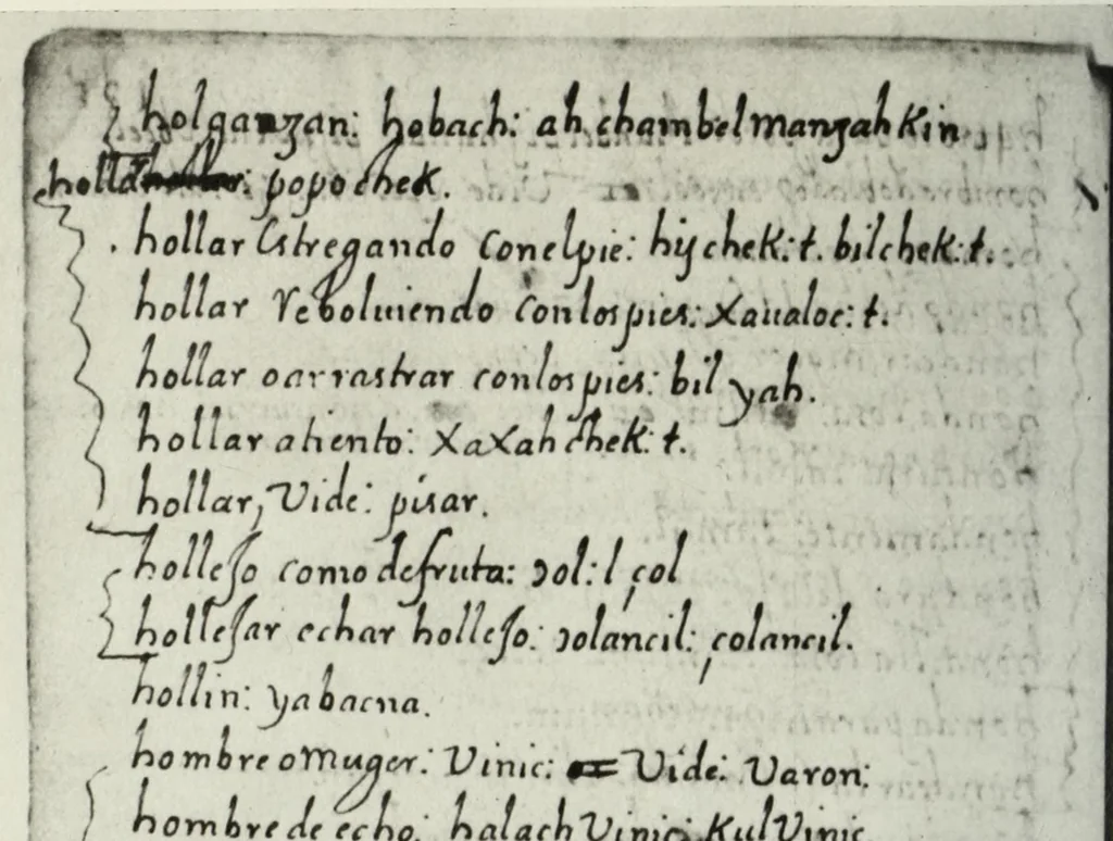 An illustration from [Diccionario de Motul, maya español], 1577, leaf 26
