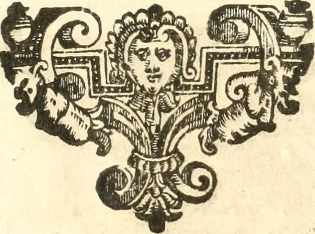 An illustration from Dichiarazioni della pianta dell'antiche Siracuse, e d'alcune scelte medaglie d'esse, e de' principi che quelle possedettero, 1613, leaf 10
