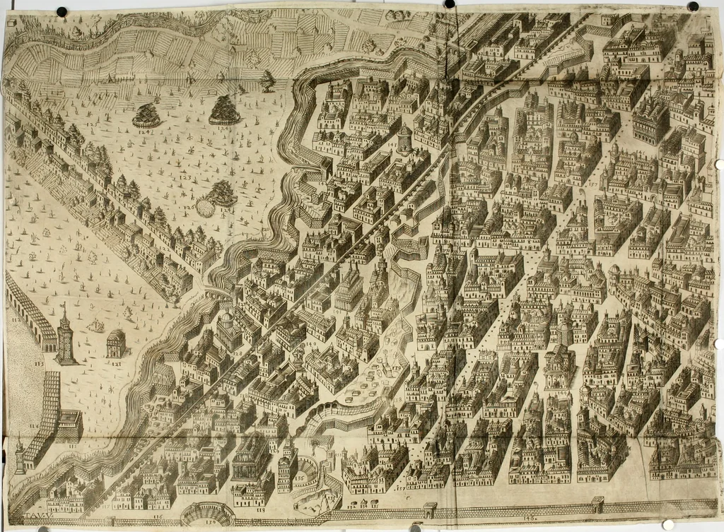 An illustration from Dichiarazioni della pianta dell'antiche Siracuse, e d'alcune scelte medaglie d'esse, e de' principi che quelle possedettero, 1613, leaf 101
