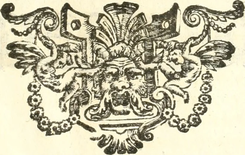 An illustration from Dichiarazioni della pianta dell'antiche Siracuse, e d'alcune scelte medaglie d'esse, e de' principi che quelle possedettero, 1613, leaf 14
