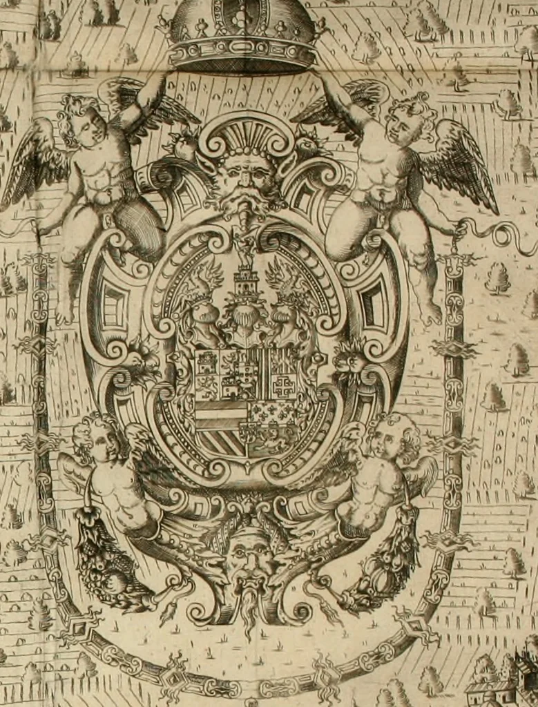 An illustration from Dichiarazioni della pianta dell'antiche Siracuse, e d'alcune scelte medaglie d'esse, e de' principi che quelle possedettero, 1613, leaf 149
