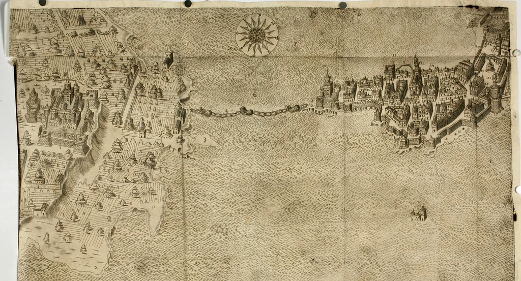 An illustration from Dichiarazioni della pianta dell'antiche Siracuse, e d'alcune scelte medaglie d'esse, e de' principi che quelle possedettero, 1613, leaf 29
