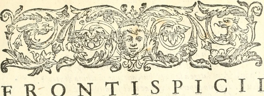 An illustration from Dichiarazioni della pianta dell'antiche Siracuse, e d'alcune scelte medaglie d'esse, e de' principi che quelle possedettero, 1613, leaf 8