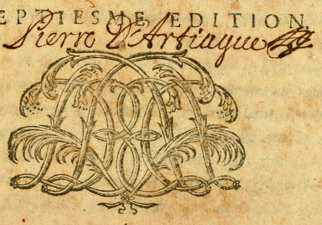 An illustration from Dictionaire theologique, historique, poetique, cosmographique, et chronologique : contenant sommairement les vies plus remarquables des patriarches & docteurs de l'eglise ... ensemble toutes les fables auec leurs mythologies & explications ... comme aussi la description & l'estat des empires, royaumes, provinces, villes ... de la géographie, tant ancienne que moderne ..., 1668, leaf 5