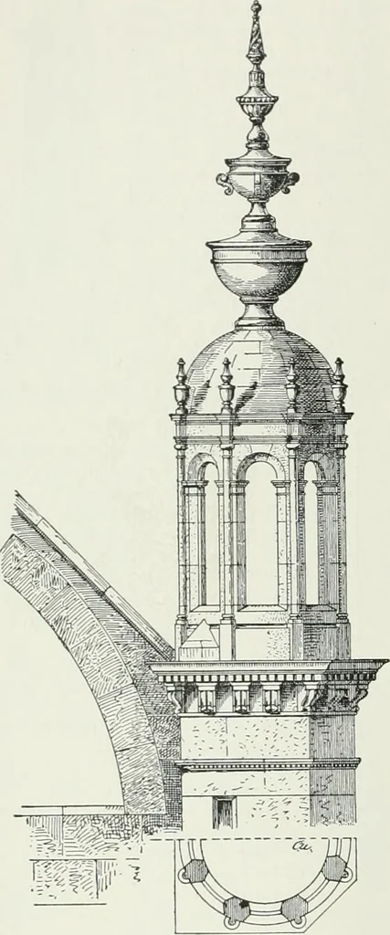 An illustration from A dictionary of architecture and building; biographical, historical and descriptive, 1901, leaf 102