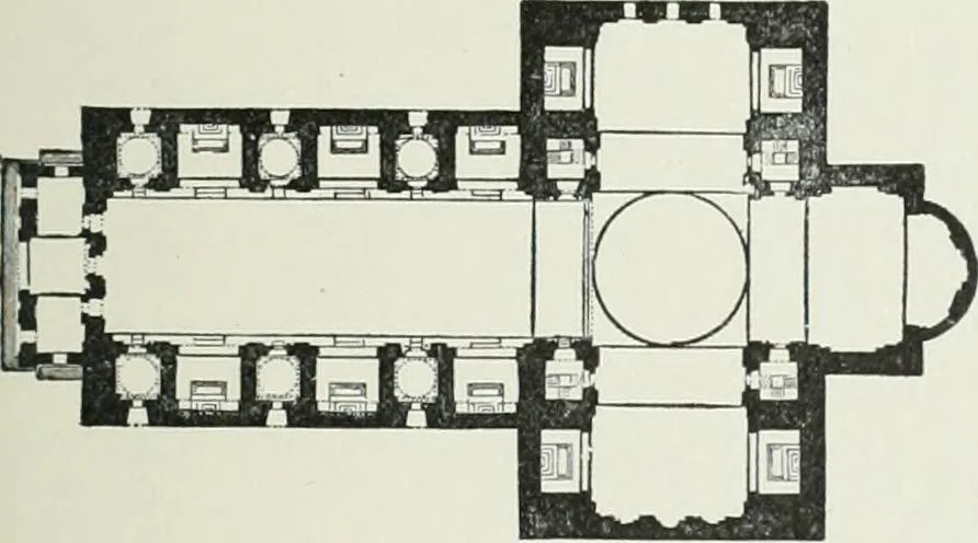 An illustration from A dictionary of architecture and building; biographical, historical and descriptive, 1901, leaf 105