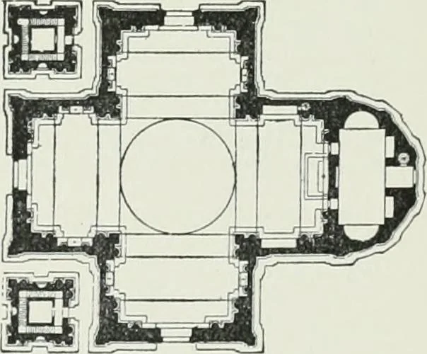 An illustration from A dictionary of architecture and building; biographical, historical and descriptive, 1901, leaf 105