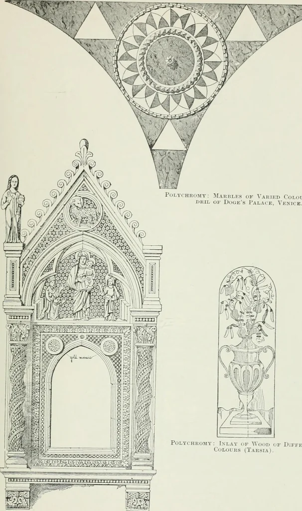 An illustration from A dictionary of architecture and building; biographical, historical and descriptive, 1901, leaf 113