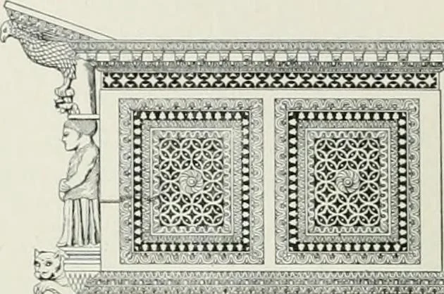 An illustration from A dictionary of architecture and building; biographical, historical and descriptive, 1901, leaf 154