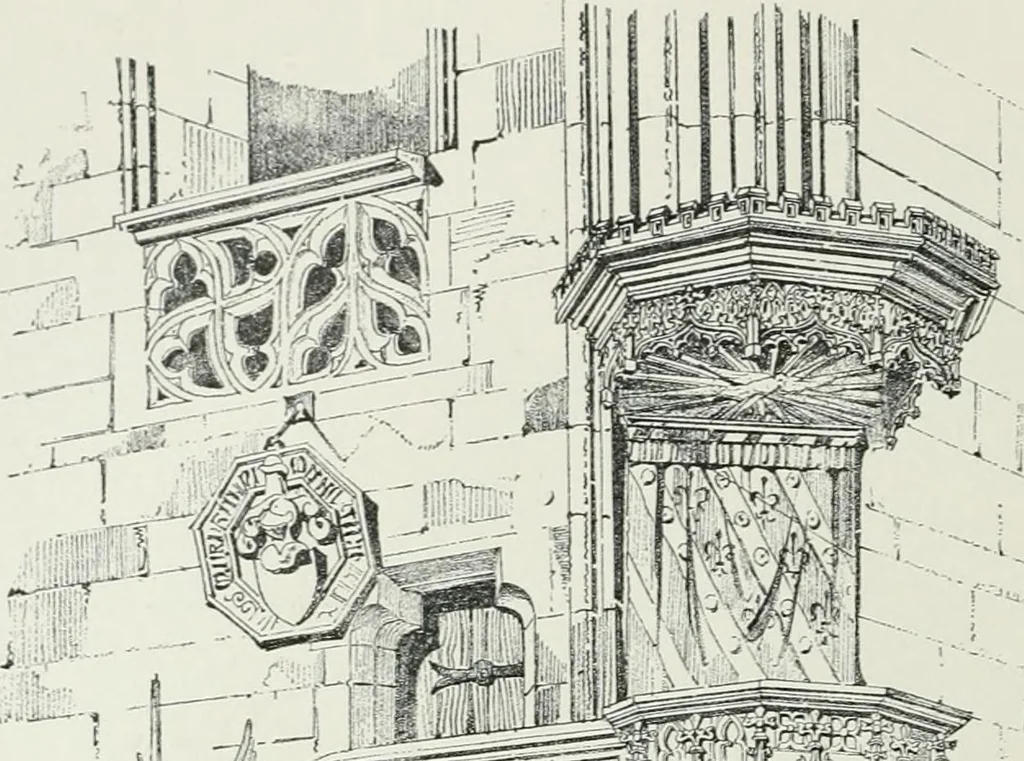 An illustration from A dictionary of architecture and building; biographical, historical and descriptive, 1901, leaf 156
