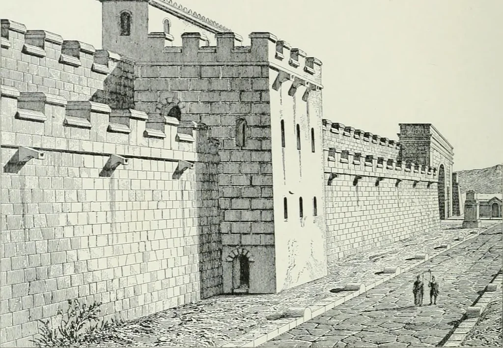 An illustration from A dictionary of architecture and building; biographical, historical and descriptive, 1901, leaf 166