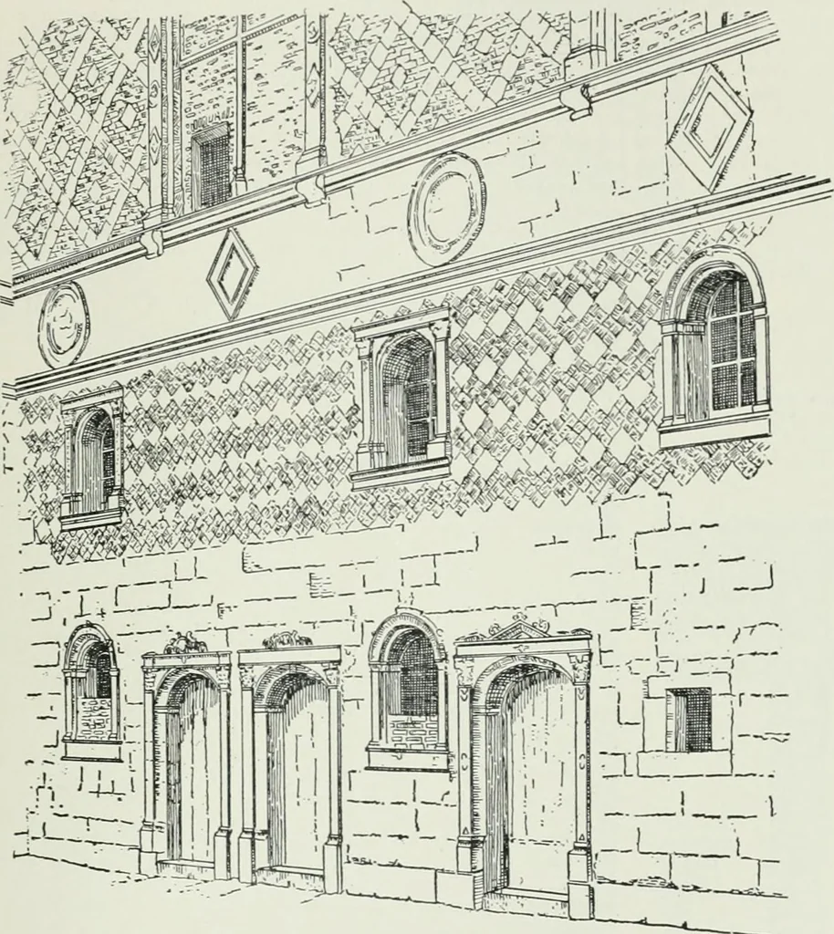 An illustration from A dictionary of architecture and building; biographical, historical and descriptive, 1901, leaf 177