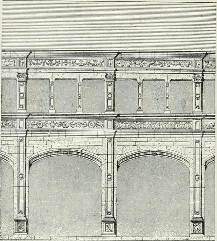 An illustration from A dictionary of architecture and building; biographical, historical and descriptive, 1901, leaf 178
