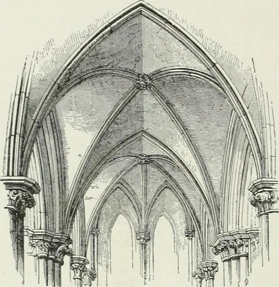 An illustration from A dictionary of architecture and building; biographical, historical and descriptive, 1901, leaf 184