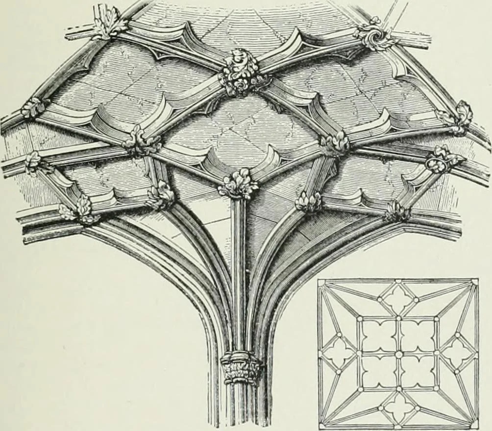 An illustration from A dictionary of architecture and building; biographical, historical and descriptive, 1901, leaf 187