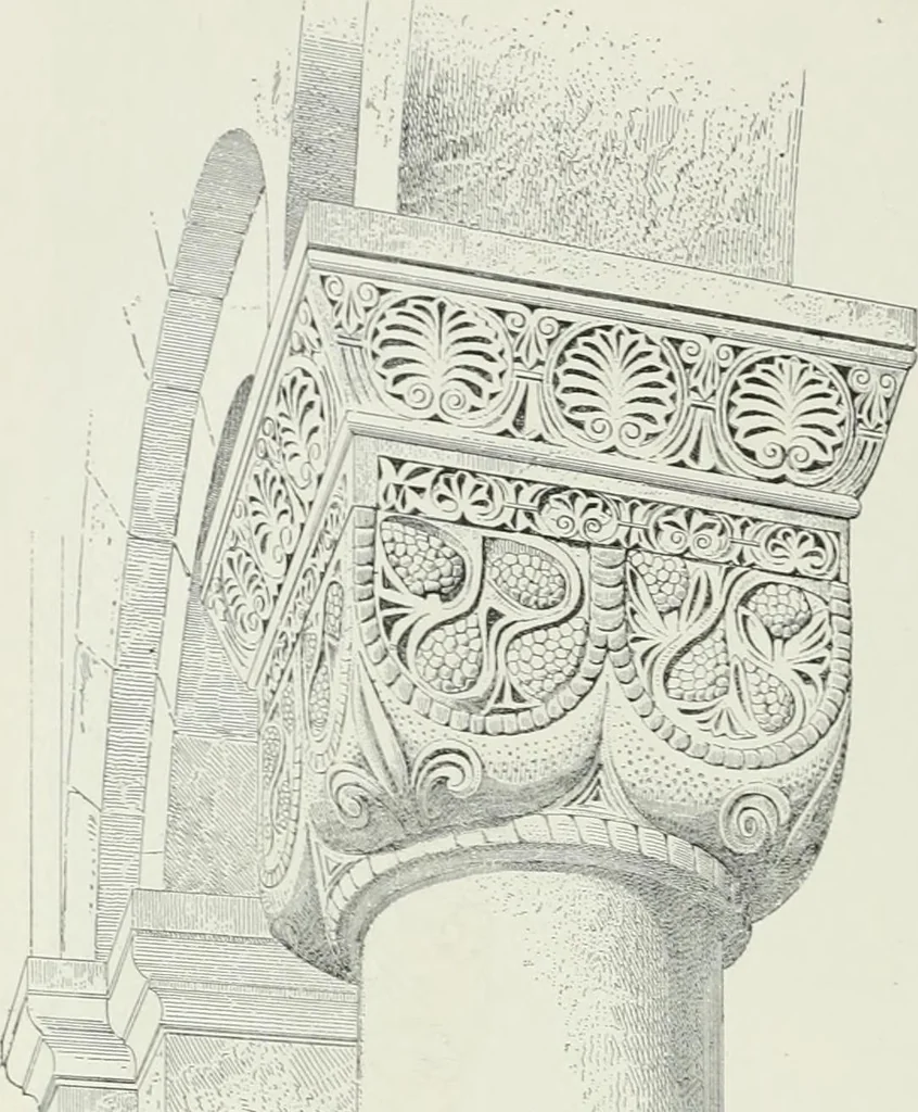 An illustration from A dictionary of architecture and building; biographical, historical and descriptive, 1901, leaf 206