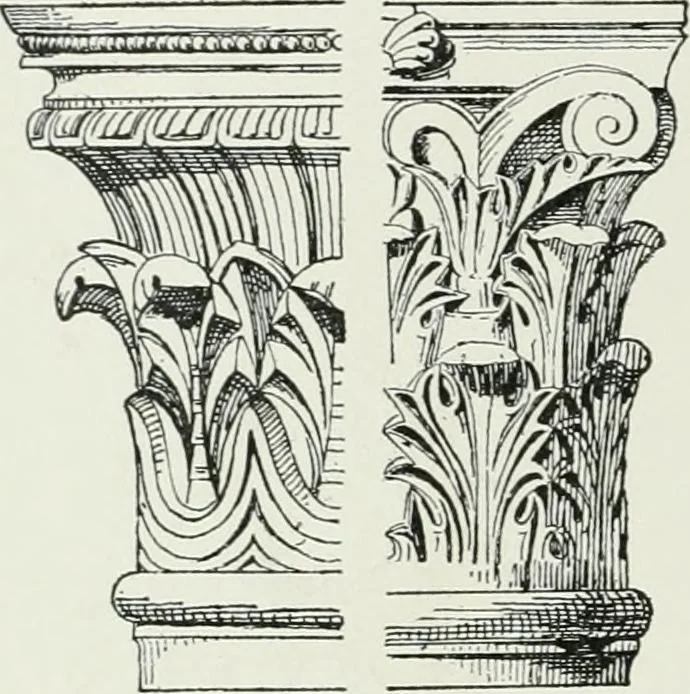 An illustration from A dictionary of architecture and building; biographical, historical and descriptive, 1901, leaf 212