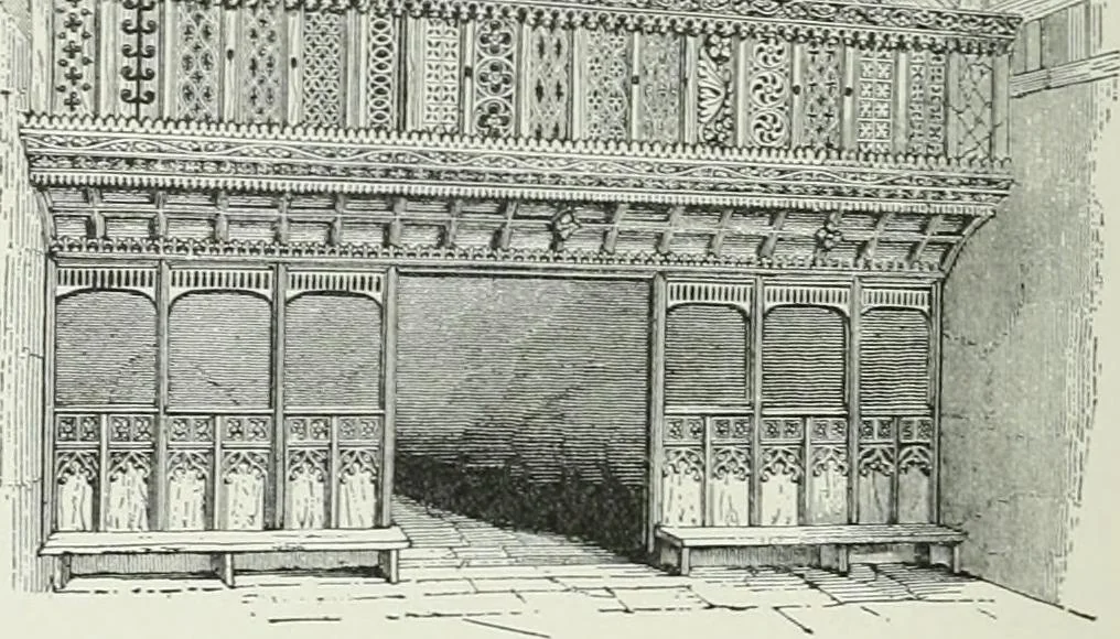 An illustration from A dictionary of architecture and building; biographical, historical and descriptive, 1901, leaf 218