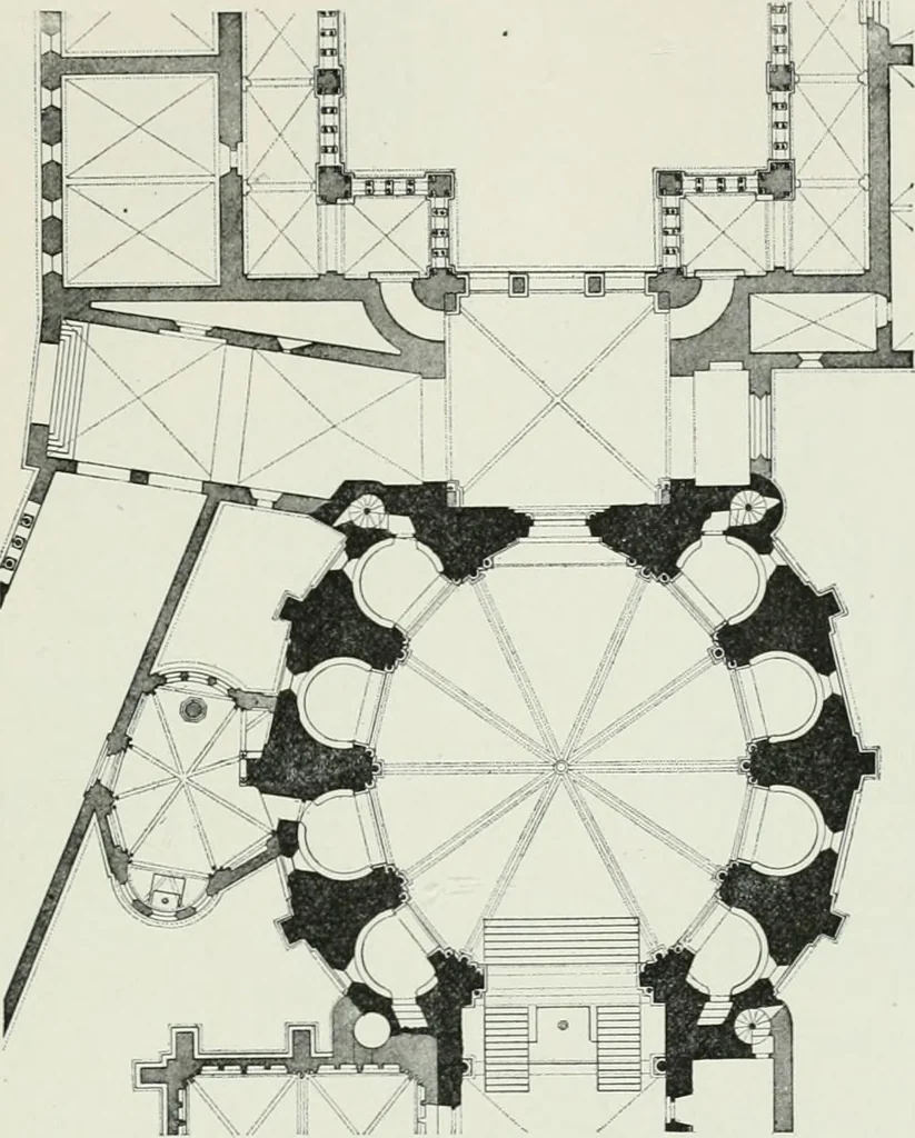An illustration from A dictionary of architecture and building; biographical, historical and descriptive, 1901, leaf 231