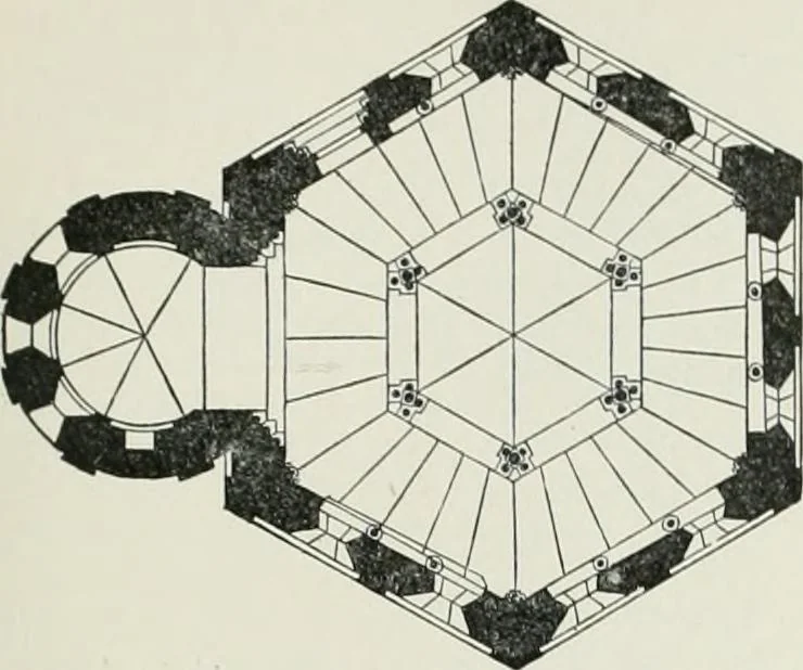 An illustration from A dictionary of architecture and building; biographical, historical and descriptive, 1901, leaf 233