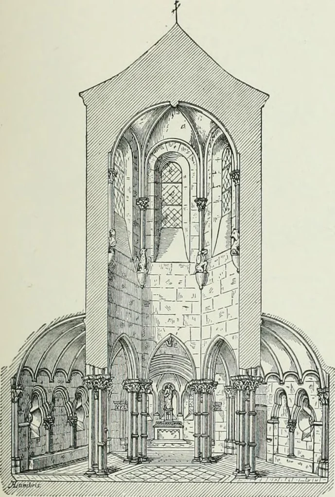 An illustration from A dictionary of architecture and building; biographical, historical and descriptive, 1901, leaf 233