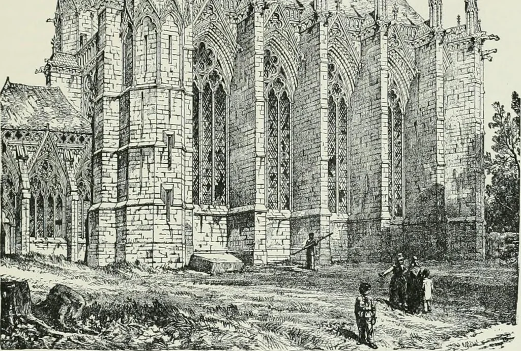 An illustration from A dictionary of architecture and building; biographical, historical and descriptive, 1901, leaf 243