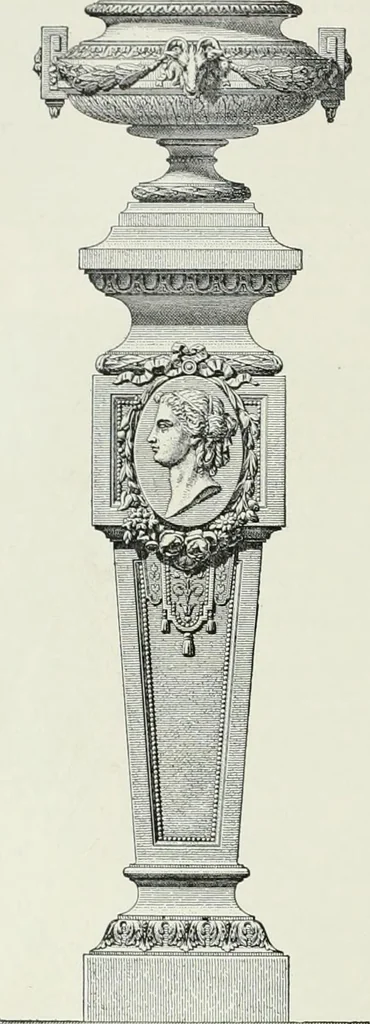 An illustration from A dictionary of architecture and building; biographical, historical and descriptive, 1901, leaf 250