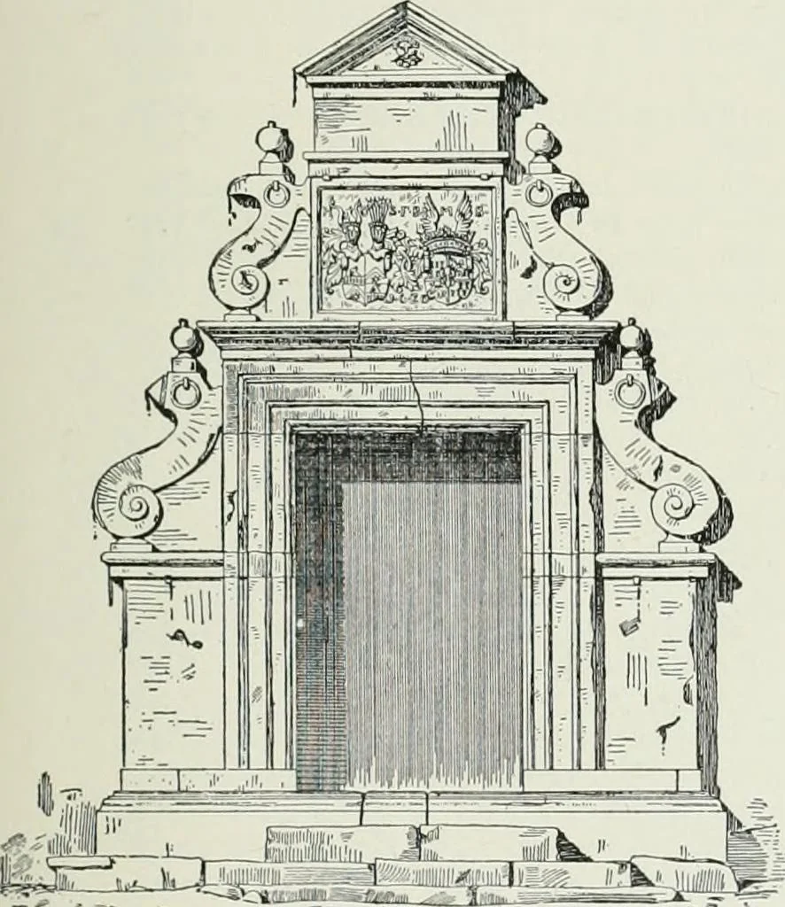 An illustration from A dictionary of architecture and building; biographical, historical and descriptive, 1901, leaf 253