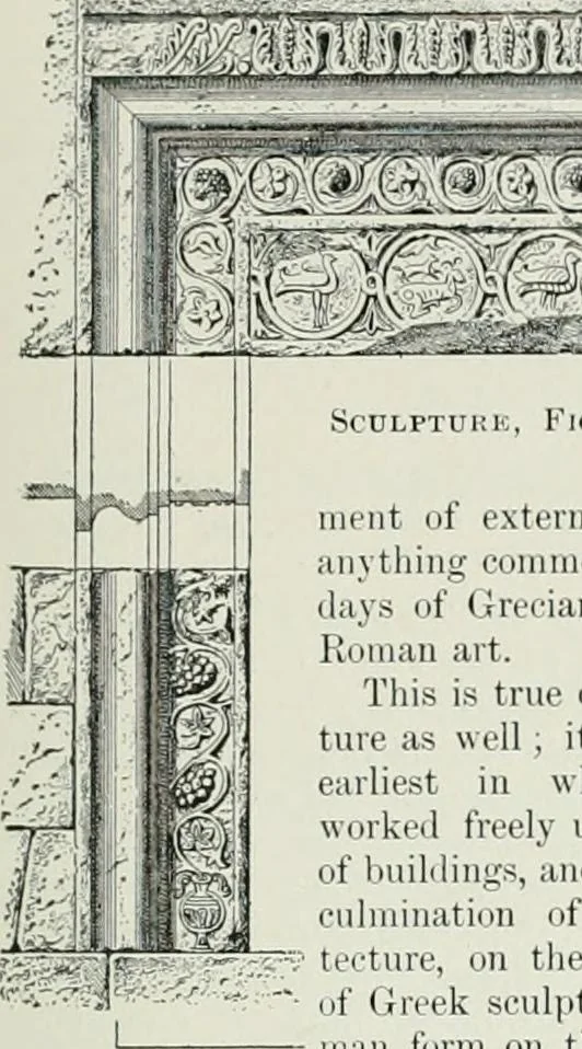 An illustration from A dictionary of architecture and building; biographical, historical and descriptive, 1901, leaf 281