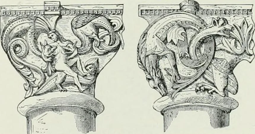 An illustration from A dictionary of architecture and building; biographical, historical and descriptive, 1901, leaf 281