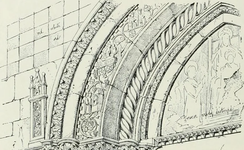 An illustration from A dictionary of architecture and building; biographical, historical and descriptive, 1901, leaf 284