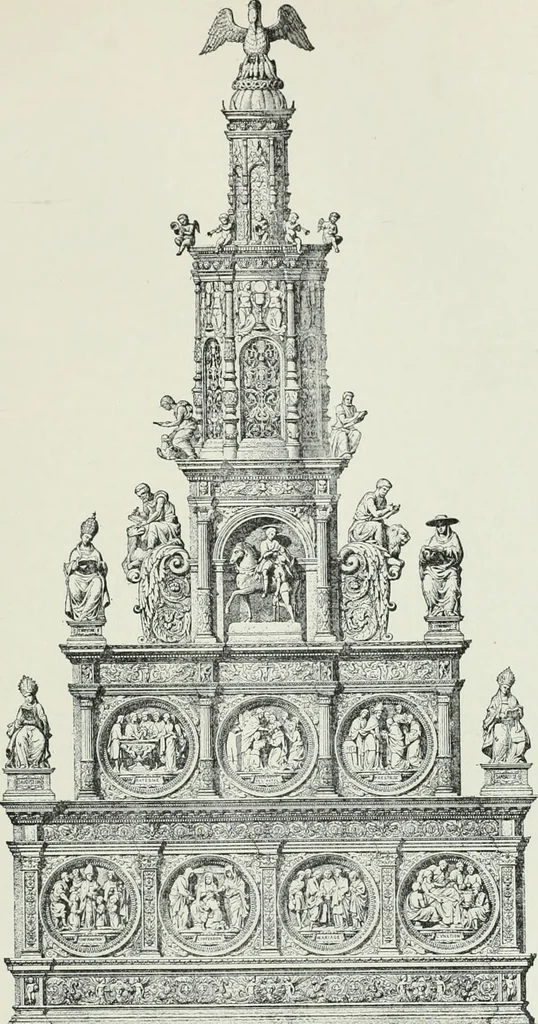 An illustration from A dictionary of architecture and building; biographical, historical and descriptive, 1901, leaf 287