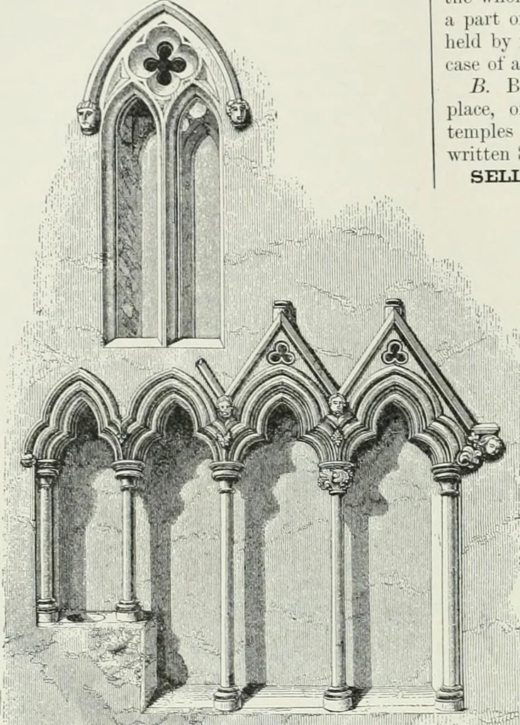 An illustration from A dictionary of architecture and building; biographical, historical and descriptive, 1901, leaf 290