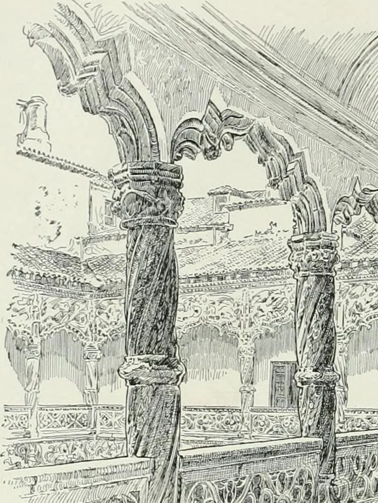 An illustration from A dictionary of architecture and building; biographical, historical and descriptive, 1901, leaf 336