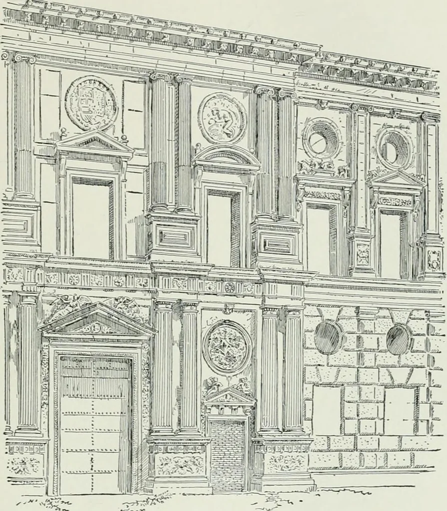An illustration from A dictionary of architecture and building; biographical, historical and descriptive, 1901, leaf 337